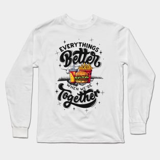 hamburger and frys Long Sleeve T-Shirt